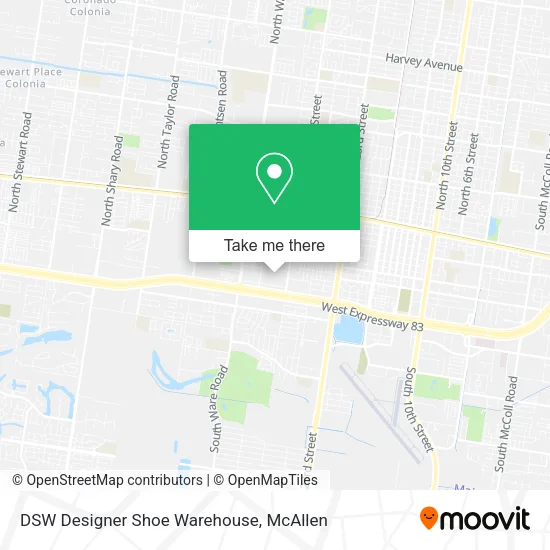 DSW Designer Shoe Warehouse map