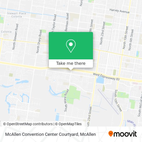 Mapa de McAllen Convention Center Courtyard