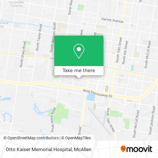 Otto Kaiser Memorial Hospital map