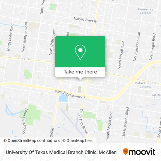 University Of Texas Medical Branch Clinic map