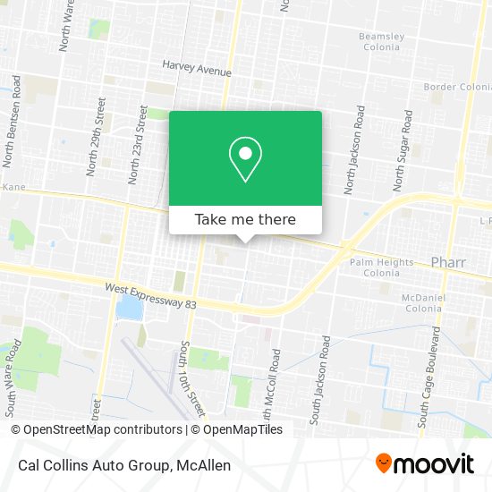 Cal Collins Auto Group map