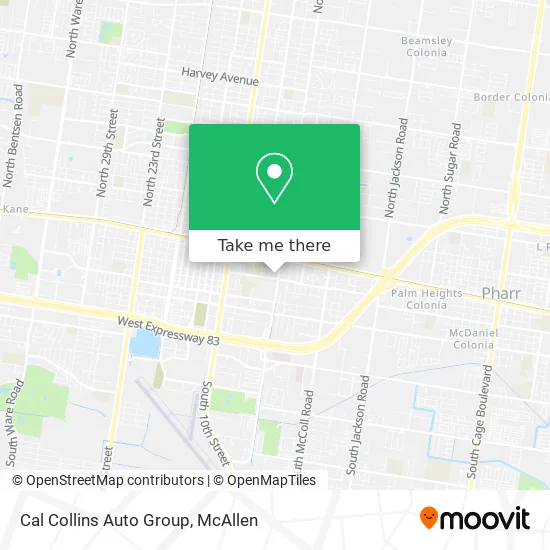 Cal Collins Auto Group map