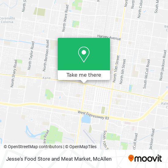 Jesse's Food Store and Meat Market map