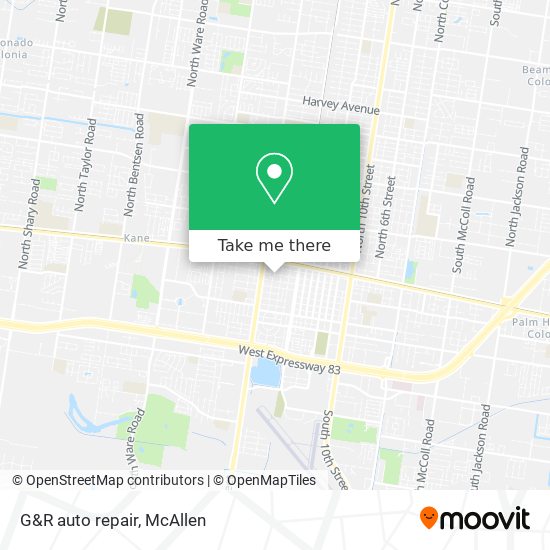 Mapa de G&R auto repair