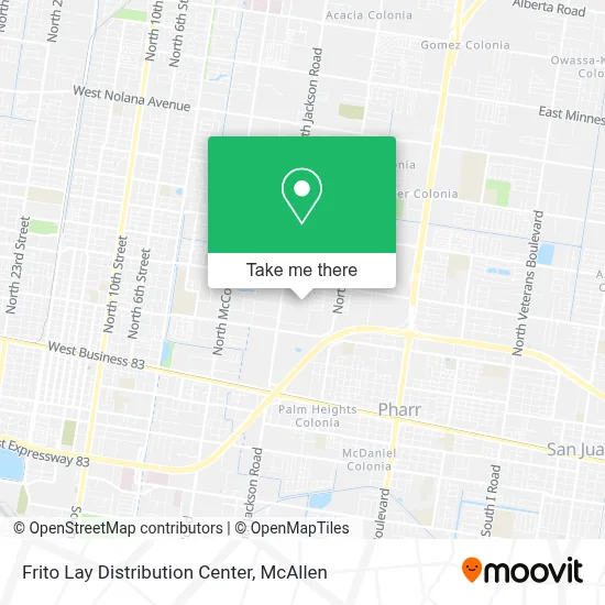 Frito Lay Distribution Center map