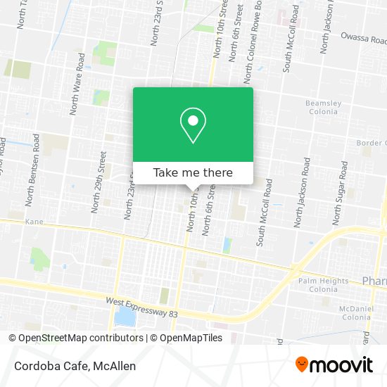 Cordoba Cafe map