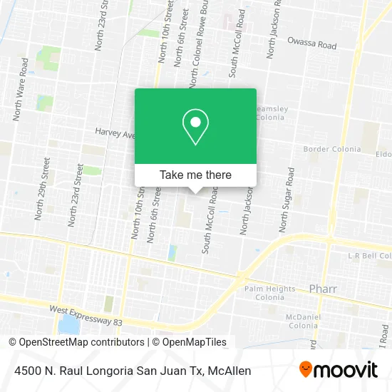 4500 N. Raul Longoria San Juan Tx map