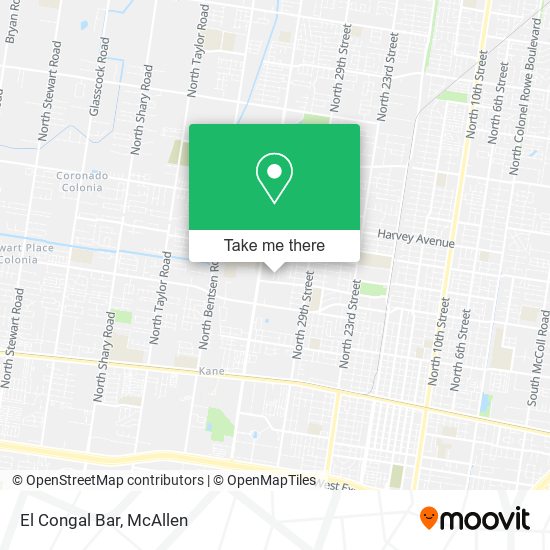 El Congal Bar map