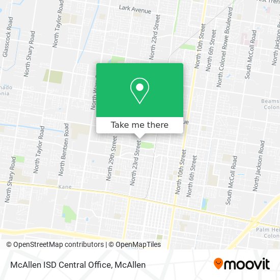 Mapa de McAllen ISD Central Office