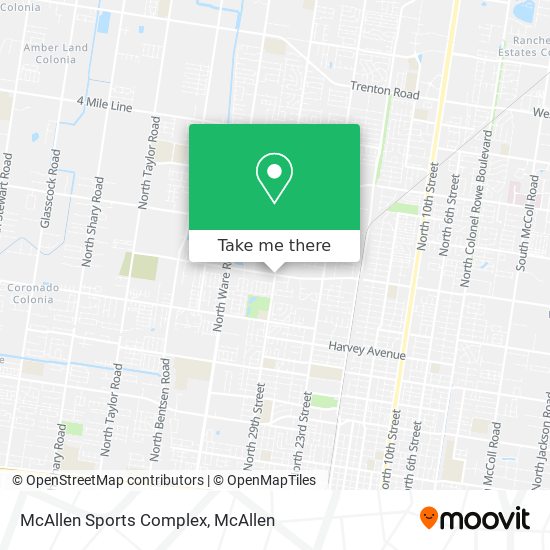 Mapa de McAllen Sports Complex
