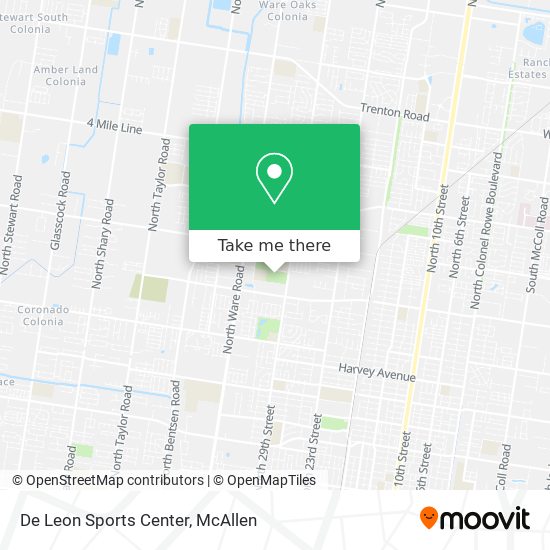 Mapa de De Leon Sports Center