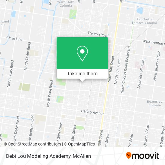 Debi Lou Modeling Academy map