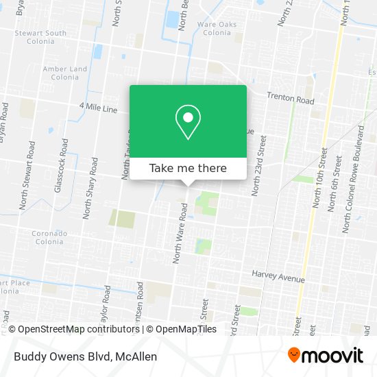 Buddy Owens Blvd map
