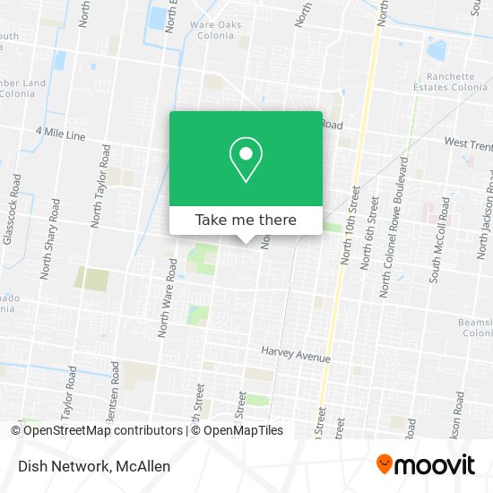 Mapa de Dish Network