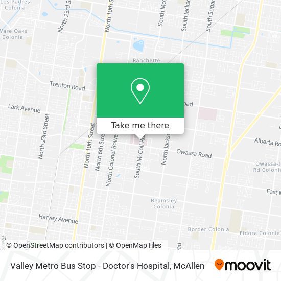 Valley Metro Bus Stop - Doctor's Hospital map