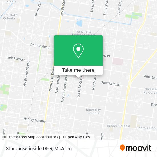 Starbucks inside DHR map