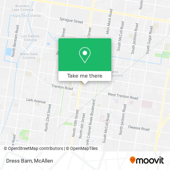 Mapa de Dress Barn