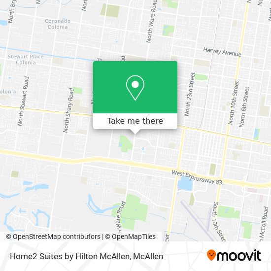 Mapa de Home2 Suites by Hilton McAllen