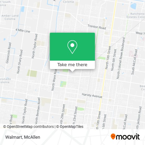 Mapa de Walmart