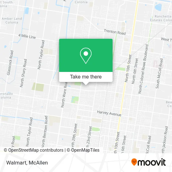 Mapa de Walmart