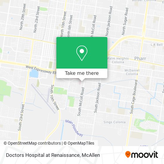 Doctors Hospital at Renaissance map