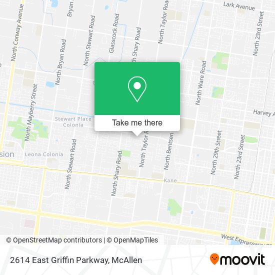 2614 East Griffin Parkway map