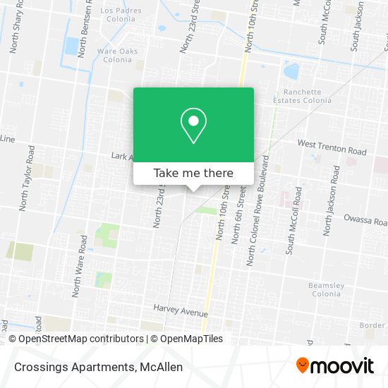 Crossings Apartments map