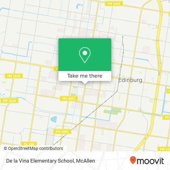 De la Vina Elementary School map
