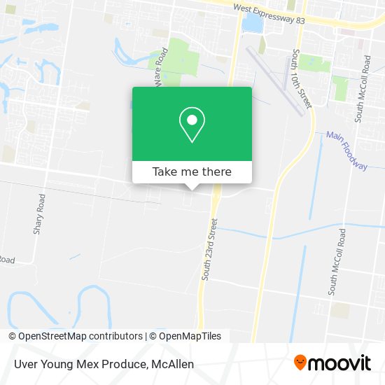 Mapa de Uver Young Mex Produce