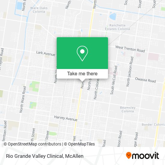 Mapa de Rio Grande Valley Clinical
