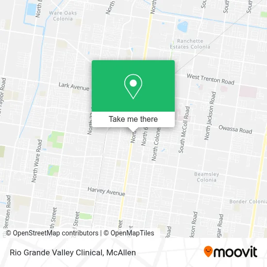 Rio Grande Valley Clinical map