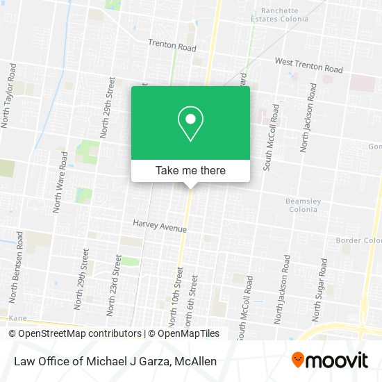 Law Office of Michael J Garza map