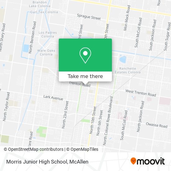Mapa de Morris Junior High School