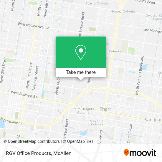 RGV Office Products map
