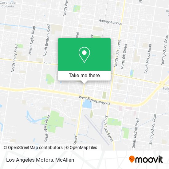 Mapa de Los Angeles Motors