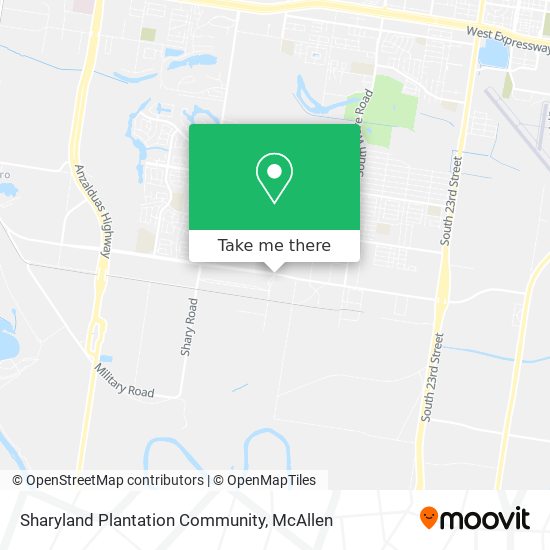 Sharyland Plantation Community map