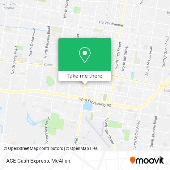 ACE Cash Express map