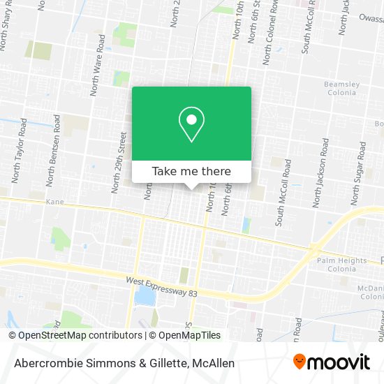 Abercrombie Simmons & Gillette map