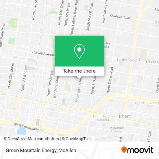 Green Mountain Energy map