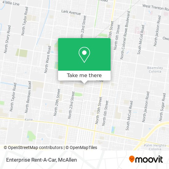 Enterprise Rent-A-Car map