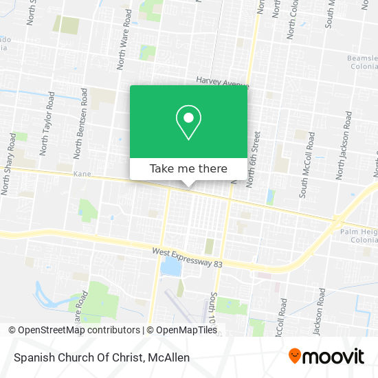 Spanish Church Of Christ map