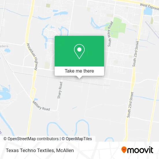 Texas Techno Textiles map