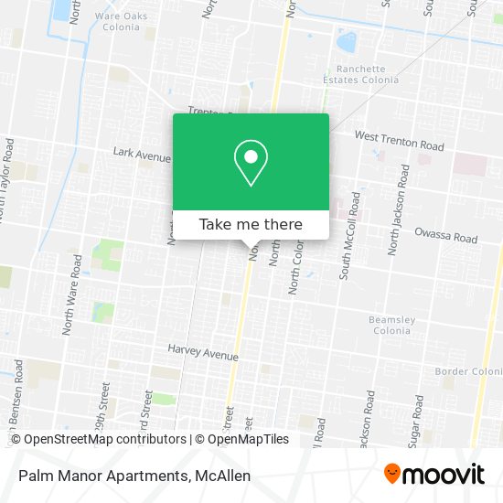 Palm Manor Apartments map