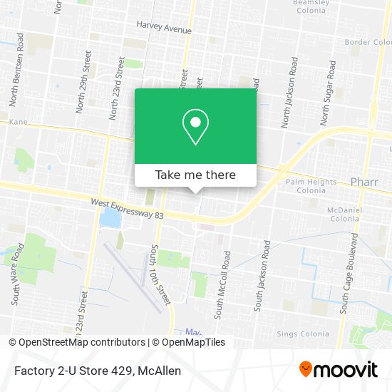 Factory 2-U Store 429 map