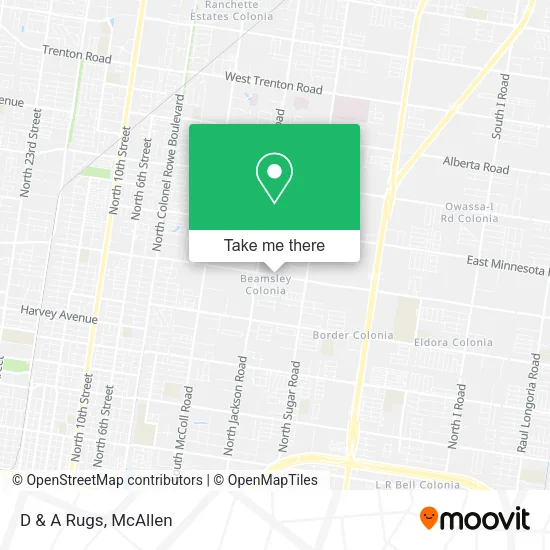 D & A Rugs map