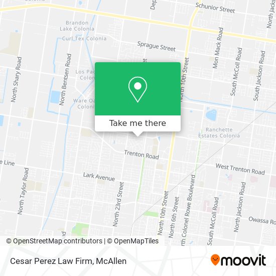 Cesar Perez Law Firm map