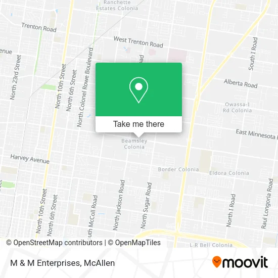 M & M Enterprises map