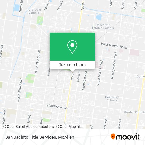 Mapa de San Jacinto Title Services