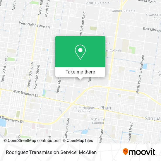 Rodriguez Transmission Service map