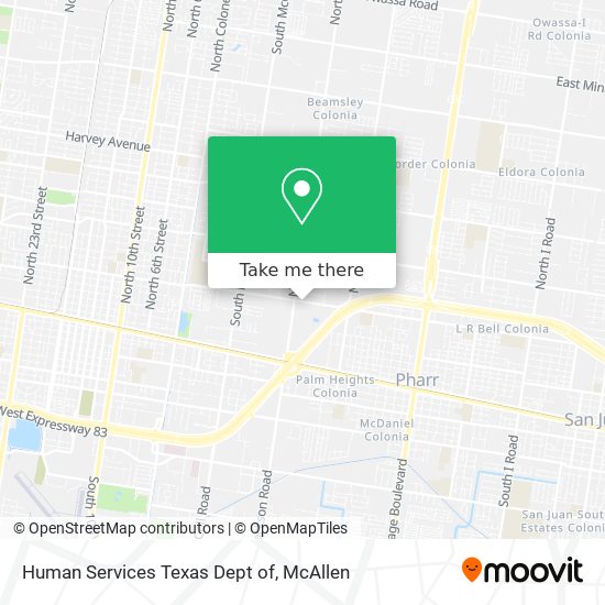Human Services Texas Dept of map